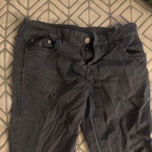 True Religion Men's Slim Straight Jeans - Dark Gray